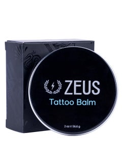Zeus ZEUS Tattoo Aftercare Balm, All Natural Tattoo Butter & Skin Moisturizer, Revitalize Tattoo Ink & Color Protection - 2 Oz. - MADE IN USA 