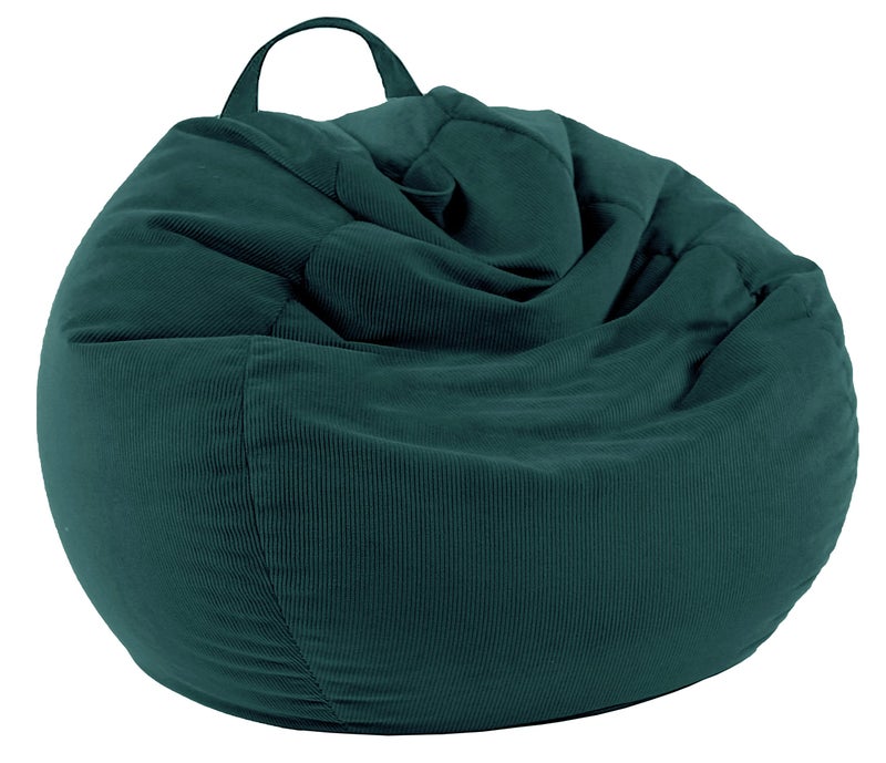 LPMOERA Stuffed Animal Storage Bean Bag Chair Cover No Filler For Kids and AdultsPets DogsCats Lazy BedsSoft Premium Corduroy Stuffable Bean Bag For Organizing Children Plush Toys or Memory Foam