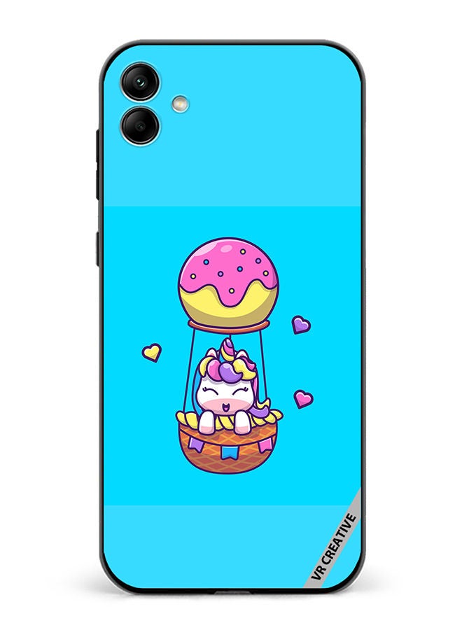 VR CREATIVE Protective Case Cover For Samsung Galaxy A04 Flying Unicorn Design Multicolour - Image 1
