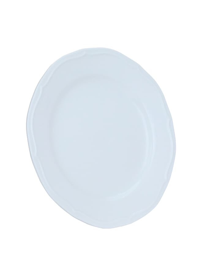 Alsaif Gallery Flat white round porcelain plate 7.5 inch - Image 4