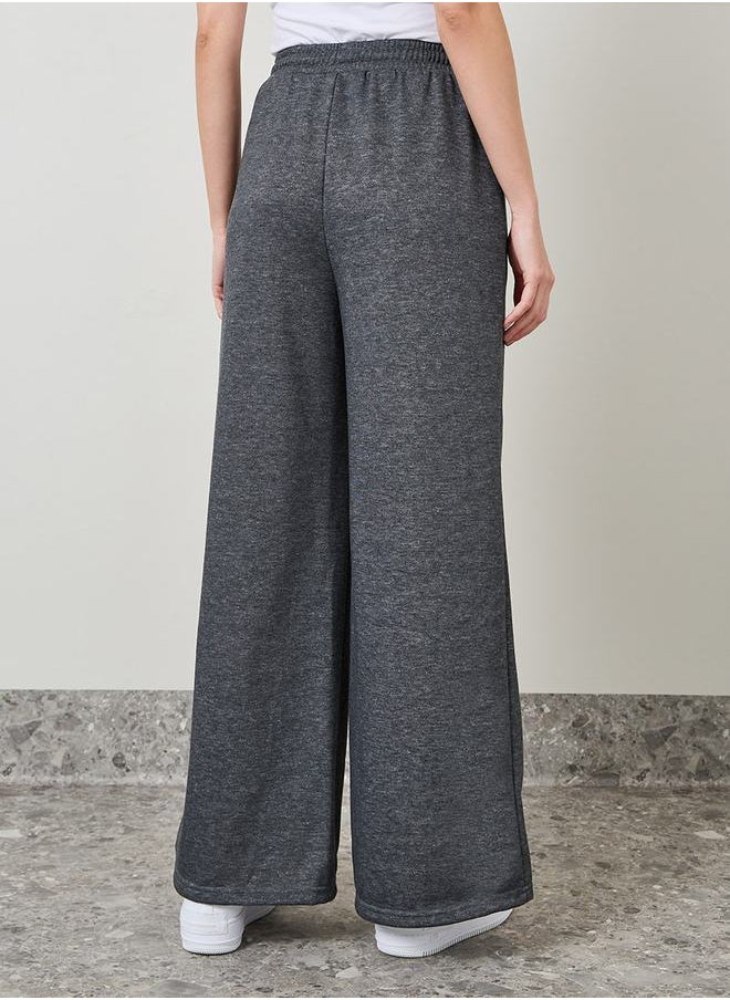 Styli - Solid High Rise Flared Jogger - Image 1