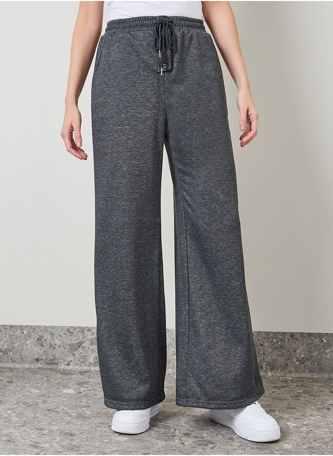 Styli - Solid High Rise Flared Jogger - Image 1