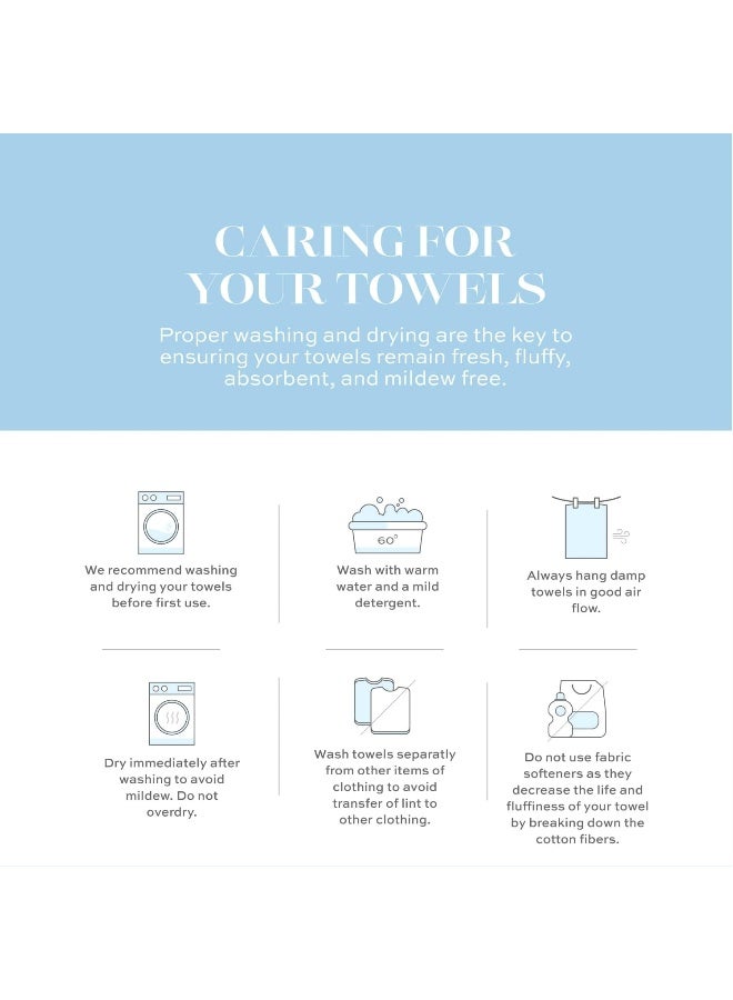 White Classic White Classic Luxury Cotton Washcloths  Hotel Spa Bathroom Face Towel  12 Pack  Navy Blue  - Image 5
