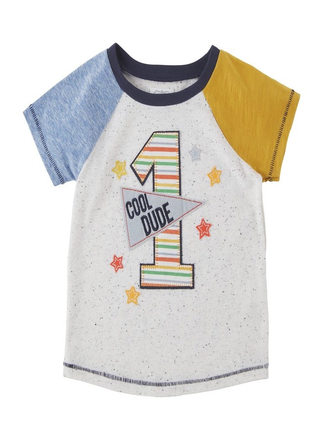 Mud Pie baby boys Mud Pie Toddler Boy Birthday Tee, 1, 1T US - Image 1