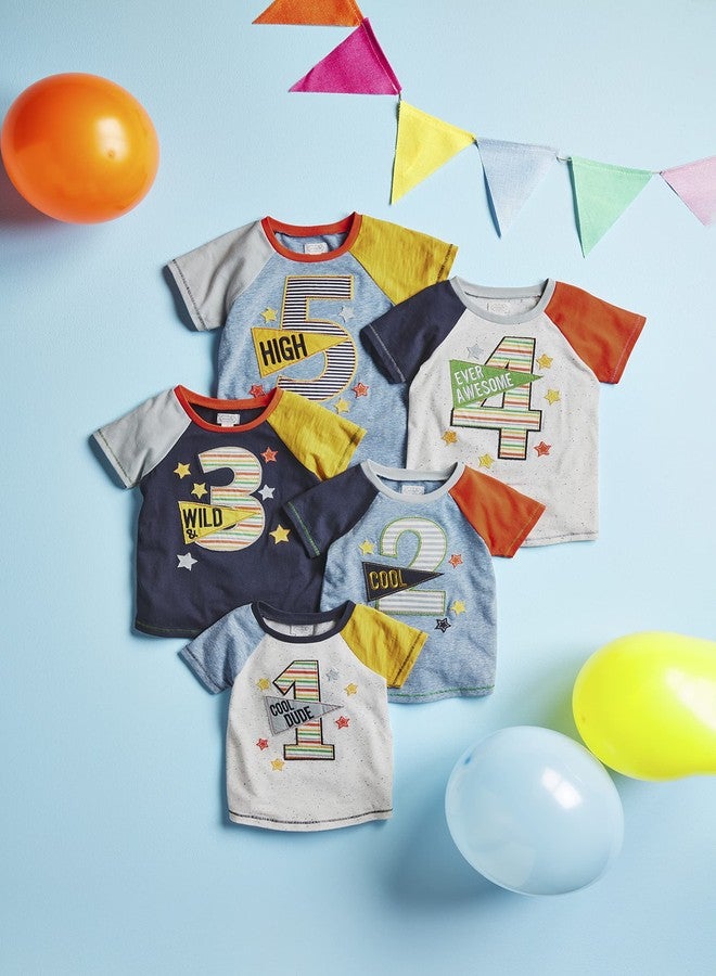 Mud Pie baby boys Mud Pie Toddler Boy Birthday Tee, 1, 1T US - Image 2