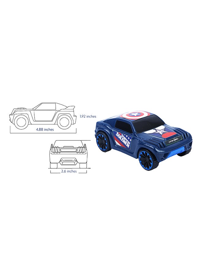 Marvel Skoodle Pull Back Mightiest SUV Captain America – Toy Vehicle for Kids Ages 3+ - Image 5