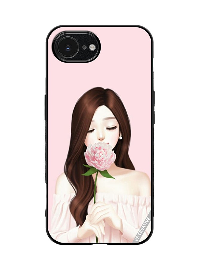 Protective Case Cover For Apple iPhone 16e Rosy Design Multicolour