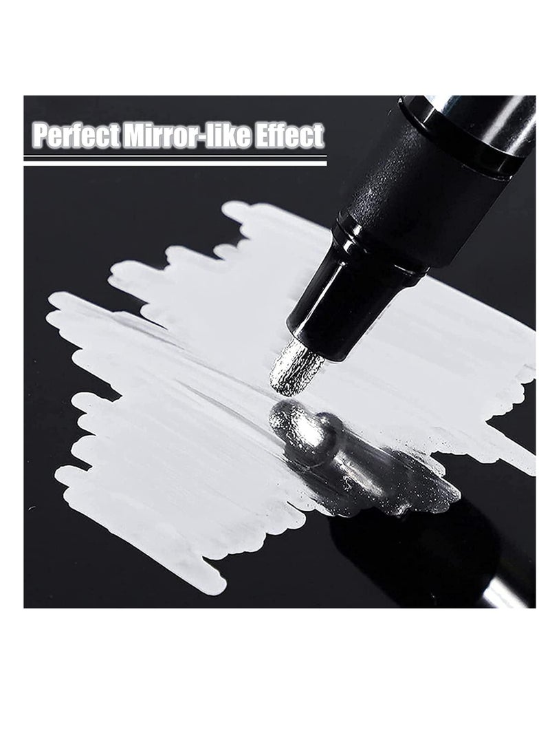 Generic Chrome Marker Pen For Any Surface, Chrome Paint Pen For Repairing, Permanent Reflective Liquid, Car Chrome Repaire Touch Up, Model Painting, Marking Or DIY Art Projects - Image 3