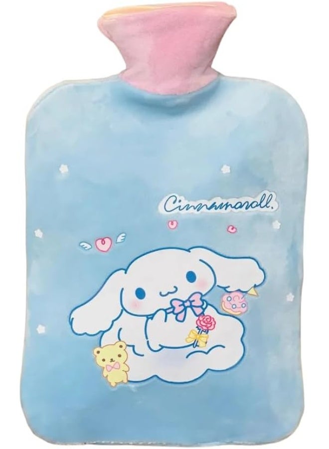 إسكدنيا SAFENHAND Hot Water Bottle with Soft Cover Classic Rubber Hot Water Bag for Cramps, Neck, Shoulders Pain Relief, Hot Cold Pack for Hot and Cold Therapy and Feet Warmer 1000ml (BBB) - Image 1