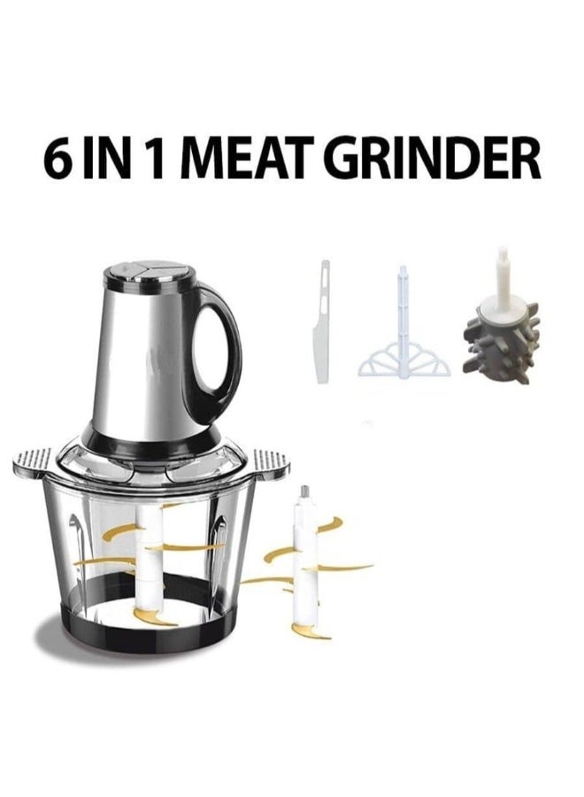 Slivers Criest SL-2021-2 Electric Meat Grinder 3.8L with 5 Stainless Steel for Household and Commercial Use - Image 5