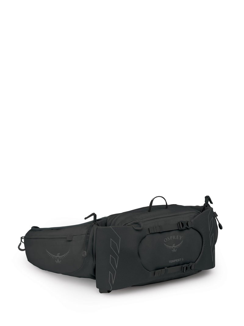 Osprey Tempest 6L Womens Lumbar Hiking Waist Pack Fanny Pack with Water Bottle Holders BlackCoal Grey Extended Fit - Image 2