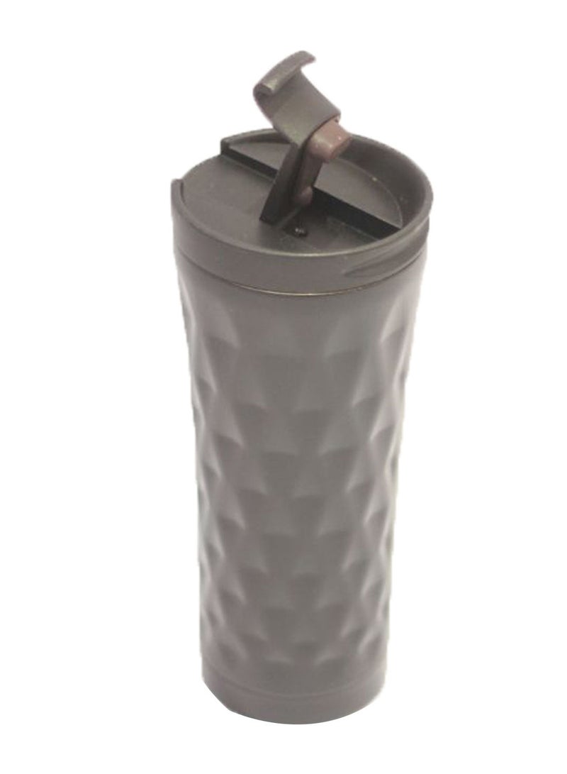 NIBEMINENT Preserves Heat And Cold Coffee Cup Black 9inch