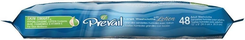Prevail Soft Pack Adult Washcloths - Unisex Adult Incontinence Wipes - Disposable Adult Wipes for Men & Women - 12"x 8", 576 Count (12 Packs of 48) - Image 2