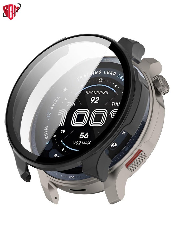 BGM For Amazfit Balance 2 Tempered Film Integrated PC Watch Protective Case(Black)  - Image 1