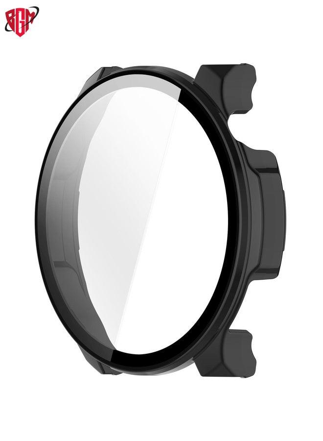 BGM For Amazfit Balance 2 Tempered Film Integrated PC Watch Protective Case(Black)  - Image 4
