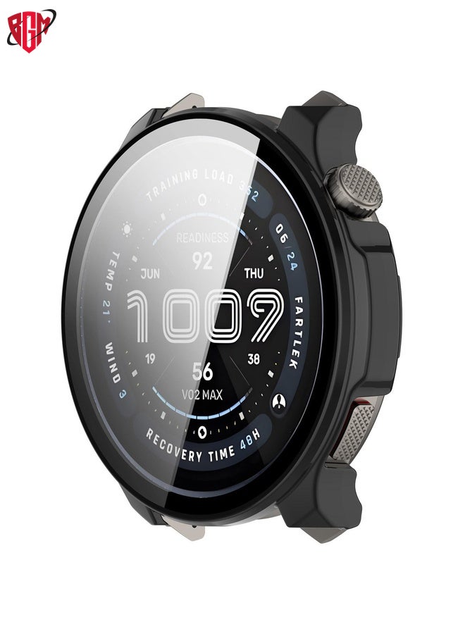 BGM For Amazfit Balance 2 Tempered Film Integrated PC Watch Protective Case(Black)  - Image 2