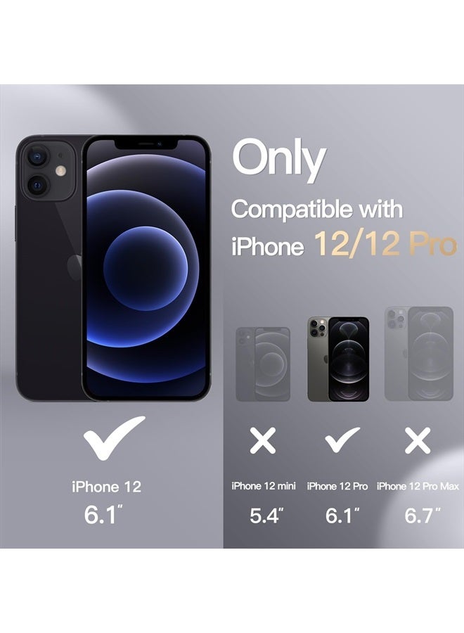 Jetech Silicone Case for iPhone 12/12 Pro 6.1-Inch, Silky-Soft Touch Full-Body Protective Phone Case, Shockproof Cover with Microfiber Lining (Black) - Image 2