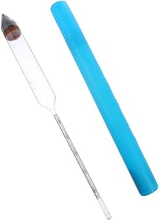 2pcs Glass Hydrometer for Aquarium Fish Tank Water Salinity Testing Tool Easy to Read - Image 1