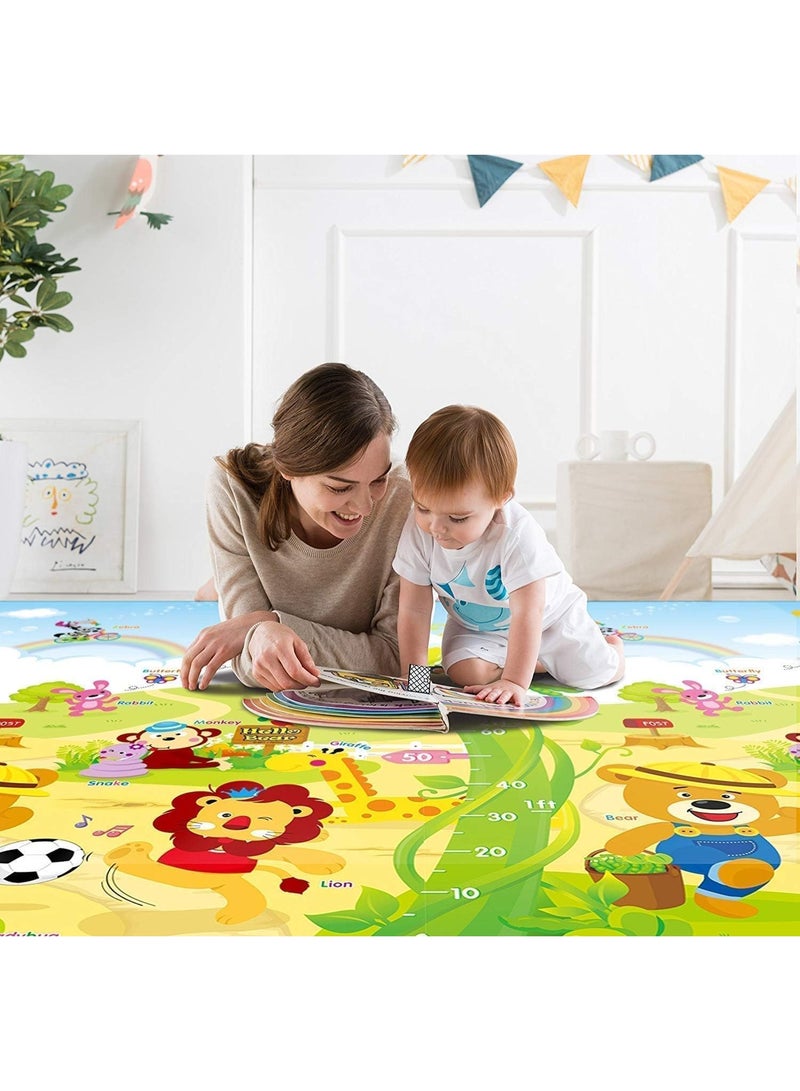 Educational Play Mat, Multi-Colored and Shaped, Printed with Animals and Numbers, for Home and Nursery 200cm*170cm  - Image 4