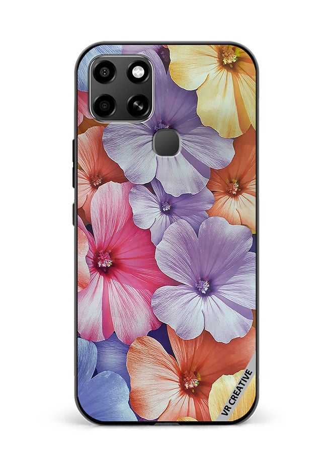 VR CREATIVE Protective Case Cover For Infinix Smart 6 Flower Design Multicolour - Image 1