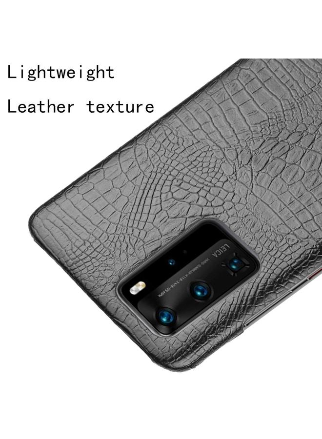 اس-توب جراب لهاتف Huawei P40 Pro مقاوم للصدمات من جلد التمساح PC + جراب PU - Image 4