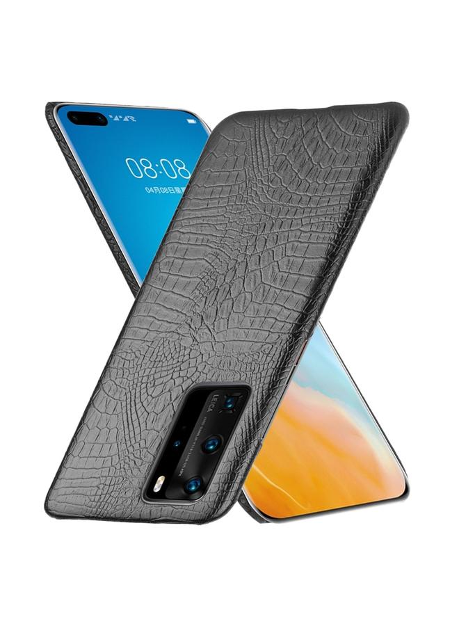 اس-توب جراب لهاتف Huawei P40 Pro مقاوم للصدمات من جلد التمساح PC + جراب PU - Image 2