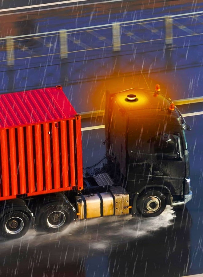 Chase Up Amber Strobe Beacon Light - 96 LED Magnetic Flashing Warning Light with 30 Modes for Trucks,Trailer,Snowplows, Tow Tractors,Emergency Vehicles,12-24V - Image 2