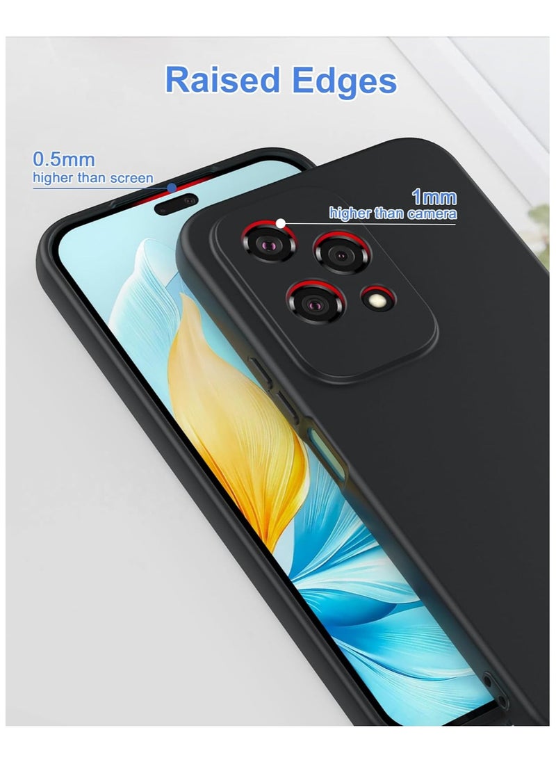 Generic - Case for Honor 200 lite Soft Silicone Case Shockproof Matte Finish Back Cover Inner Fabric Lining full Camera Protection Case for Honor 200 lite - Image 1