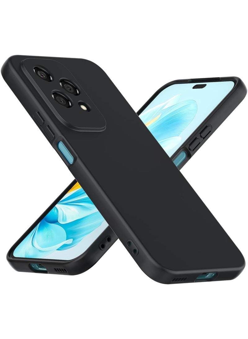 Generic - Case for Honor 200 lite Soft Silicone Case Shockproof Matte Finish Back Cover Inner Fabric Lining full Camera Protection Case for Honor 200 lite - Image 1