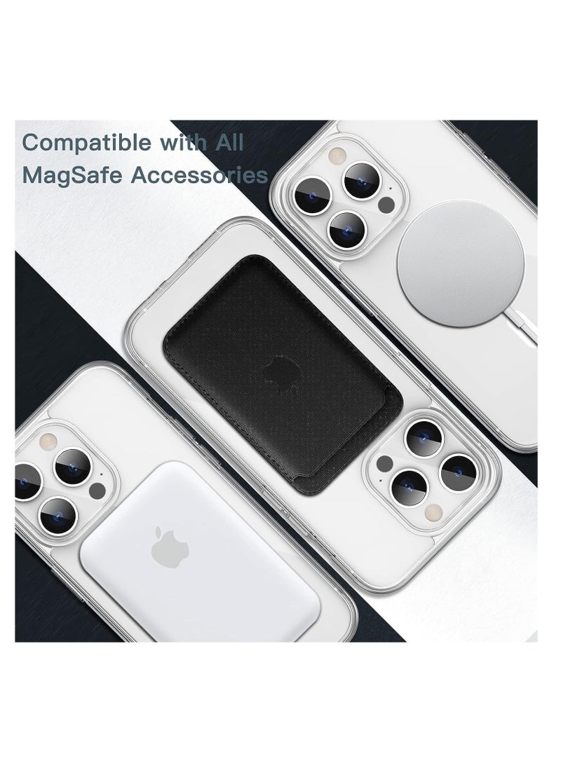 glassology Iphone 15 Pro Magsafe Shockproof Anti Yellowing Crystal Clear Military Grade Protection Bumper Case Cover (Transparent)  - Image 2
