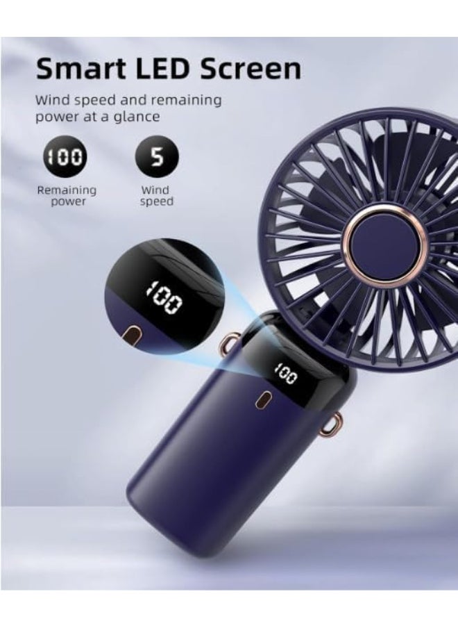 Handheld Fan Portable Battery Operated USB Fan Mini Personal Foldable Fan