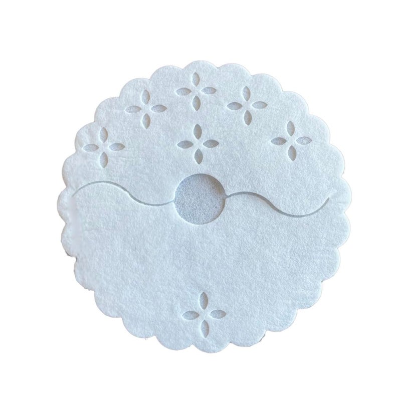 Regency Wraps Regency Wraps Fabric Covers for The Bases of Stemmed Glasses, Pack of 125 Elegant Yet Absorbent and Disposable Stem Wraps, Fit up to 3.25" Base Glasses, White  - Image 1
