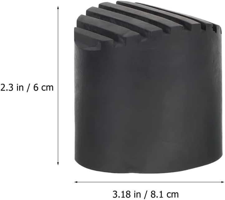 2Pcs Black Ladder Foot Cover Non Slip Rubber Tips Replacement Pads Home Supplies - Image 3