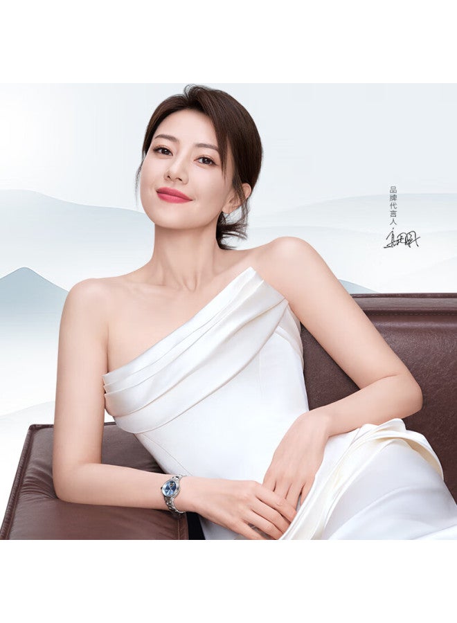 Fiyta "shishi Ruyi" Song Porcelain Hollow Dial Mechanical Women's Watch With Pearl Bracelet Gift Box Holiday Gift For Wife - Image 1