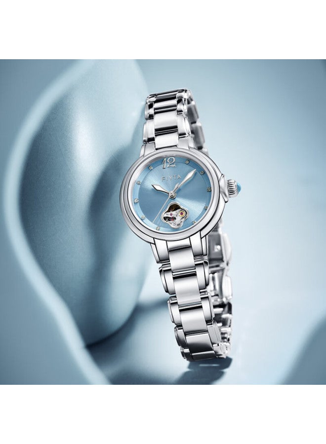 Fiyta "shishi Ruyi" Song Porcelain Hollow Dial Mechanical Women's Watch With Pearl Bracelet Gift Box Holiday Gift For Wife - Image 4