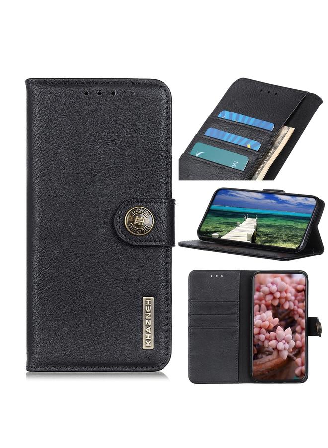 S-TOP Case For Motorola Edge 30 KHAZNEH Cowhide Texture Leather Phone Case - Image 1