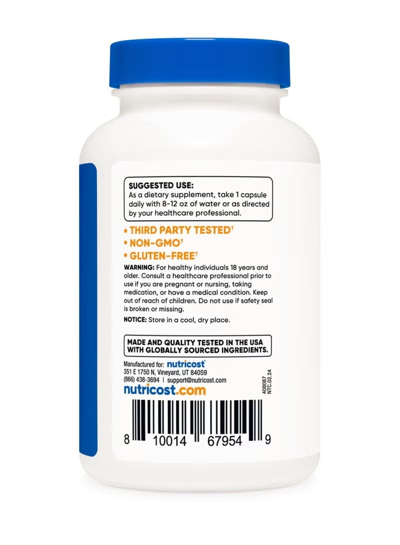 Nutricost, Vitamin B1, 500 mg, 120 Capsules - Image 3