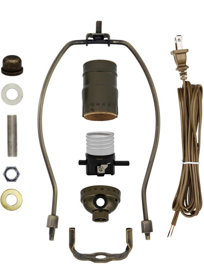 كرييتف هوبيز طقم صنع مصباح ML93HA من Creative Hobbies® بلمسة نهائية من النحاس العتيق مع جميع الأجزاء اللازمة وتعليمات تصميم أو إصلاح المصباح بنفسك - Image 1