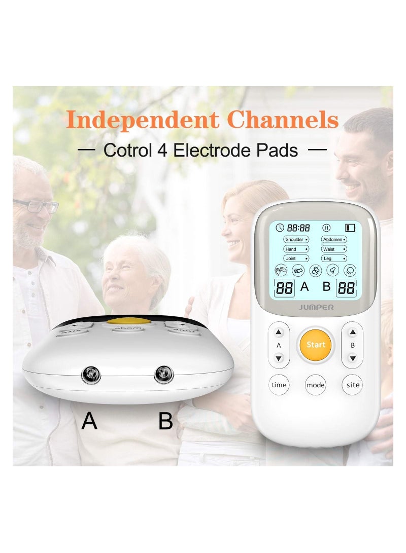 jumper Dual Channel Tens Machine Therapy Device for Pain Management with 5 Massage Programs - Image 4