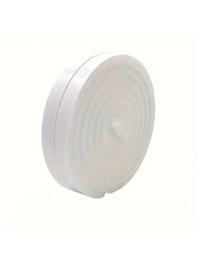 White Self Adhesive Foam Sealing Strip 0.59 x78.74 Inch Soundproof Windproof For Doors Windows - Image 1