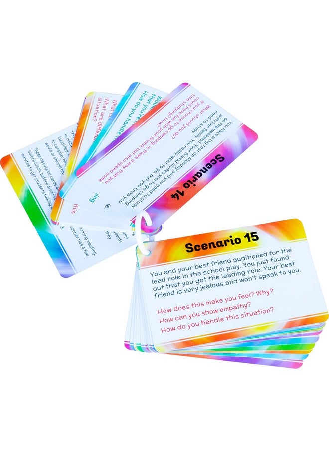 Really Good Stuff Social Skills Discussion Cards - Set Of 20 Conversation Cards For Kids - Social Emotional Learning Activities For Understanding Social Rules And Developing Essential Social Skills  - Image 1