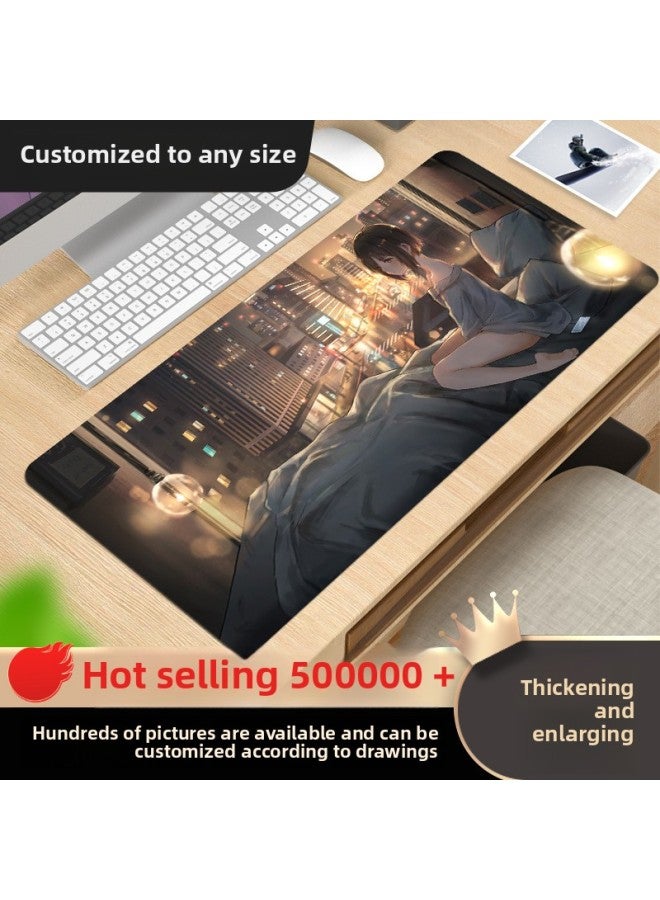 Computer Mouse Pad Oversized Keyboard Notebook To Figure Size E-sports Game Mouse Table Pad-Color:700x300mm-3mm-Pattern:Splash Ink Jackie Chan  - Image 2