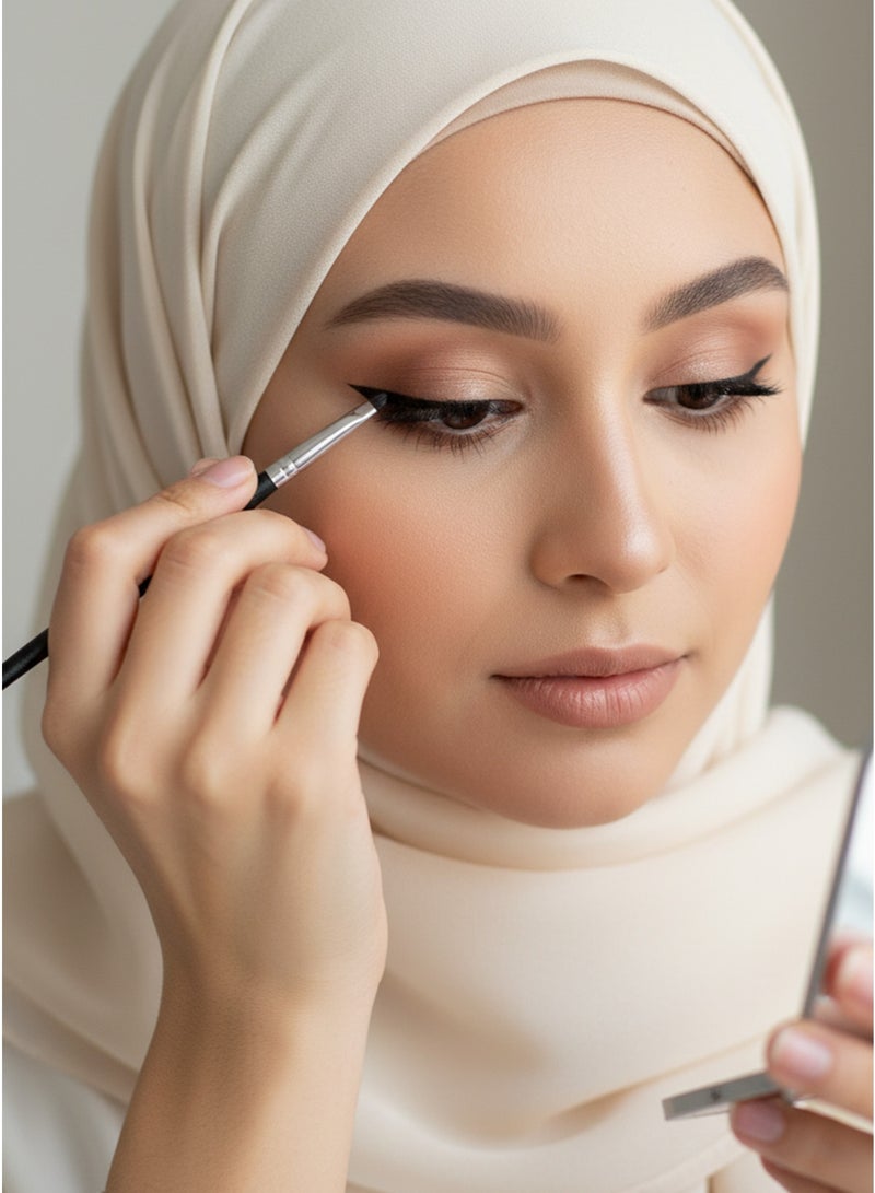 ENERGY Angled Brow Brush – Soft Synthetic Bristles for Precise Brow Application - Image 4