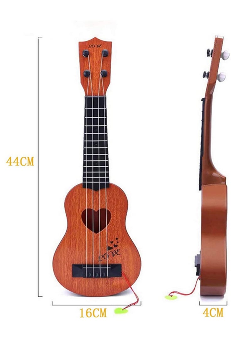 1PCS Kids Guitar Musical Toy Mini Soprano Ukulele for Beginners Safe Lightweight Ukulele Instrument for Toddlers Children Educational Musical Gift for Boys Girls - Image 2