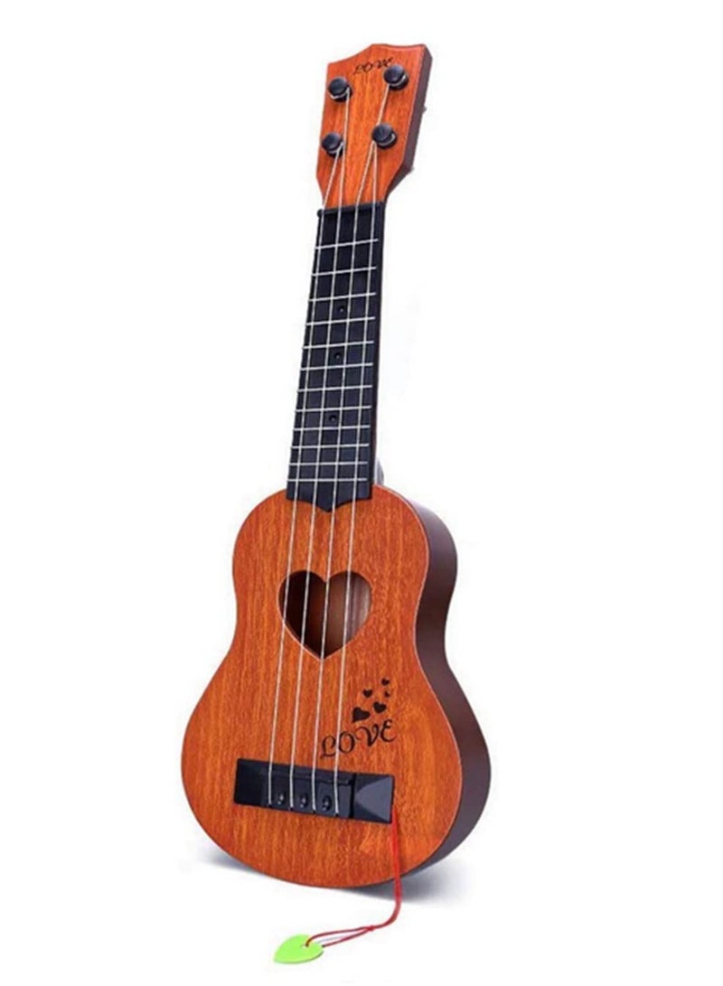 1PCS Kids Guitar Musical Toy Mini Soprano Ukulele for Beginners Safe Lightweight Ukulele Instrument for Toddlers Children Educational Musical Gift for Boys Girls - Image 1