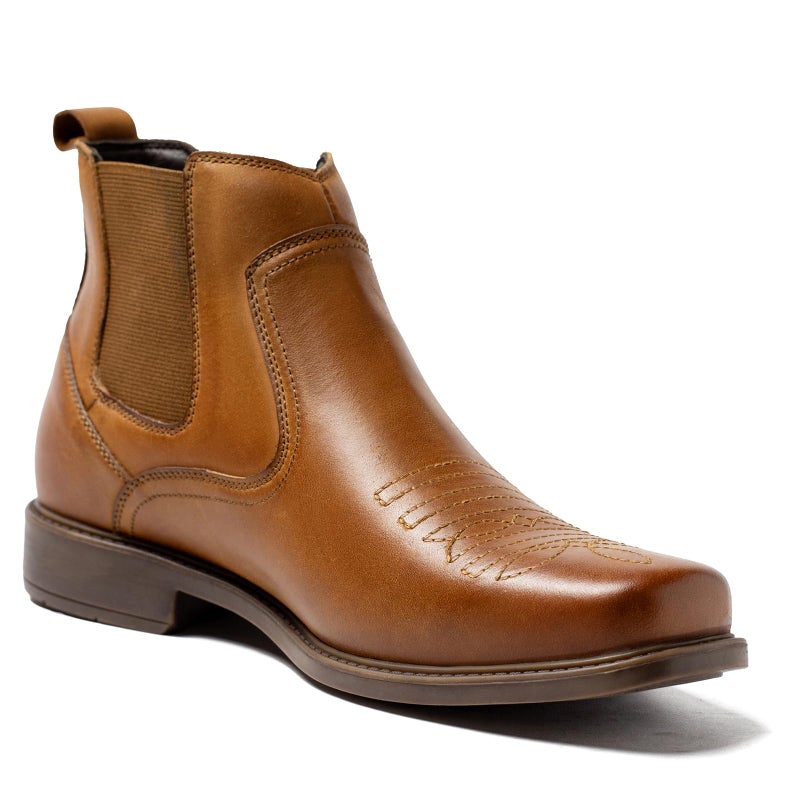 ArcBrothers Mens Cowboy Boots,Western Cowboy Boots for Men Casual Ankle Boots - Image 5