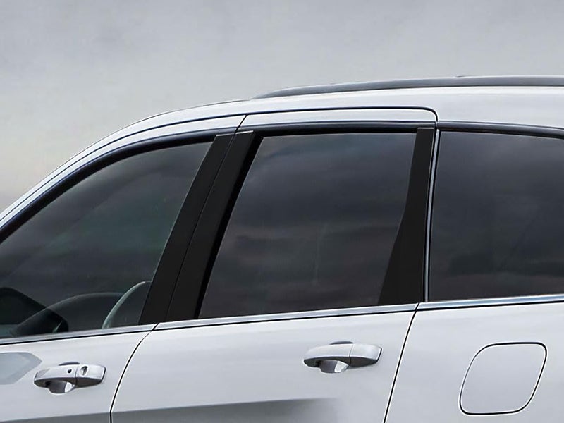 Rvinyl Pillar Post Pre Cut Window Trim Kits in Gloss Black Compatible with Jeep Grand Cherokee 2011-2023 - Adhesive Backs - Image 1