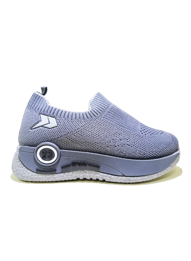 Slip-On Sneakers with a Distinctive Modern Design - Gray - Image 1