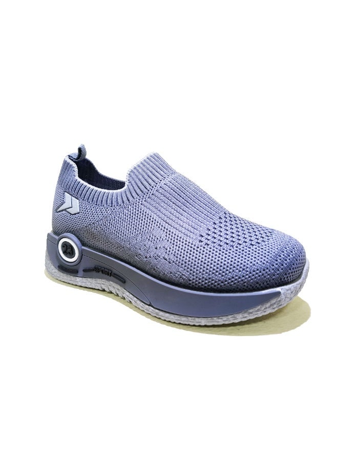 Slip-On Sneakers with a Distinctive Modern Design - Gray - Image 2