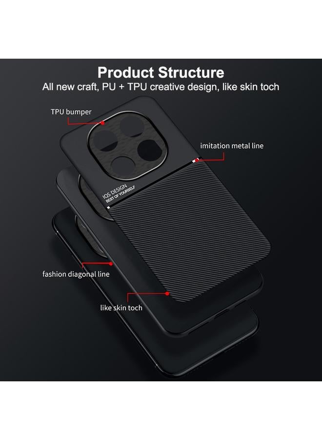 اس-توب جراب لهاتف Redmi Note 14 5G كلاسيكي مائل من مادة TPU المغناطيسية الهجينة - Image 4